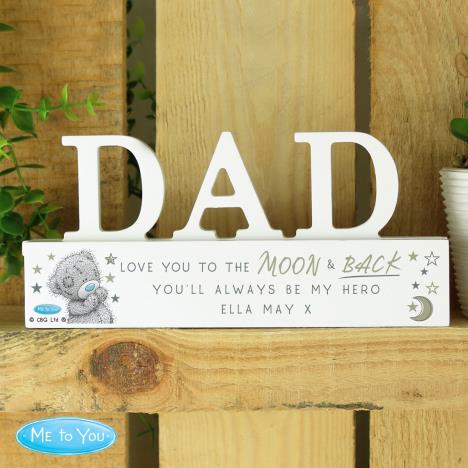 Personalised Me to You Bear Wooden Dad Ornament Extra Image 1